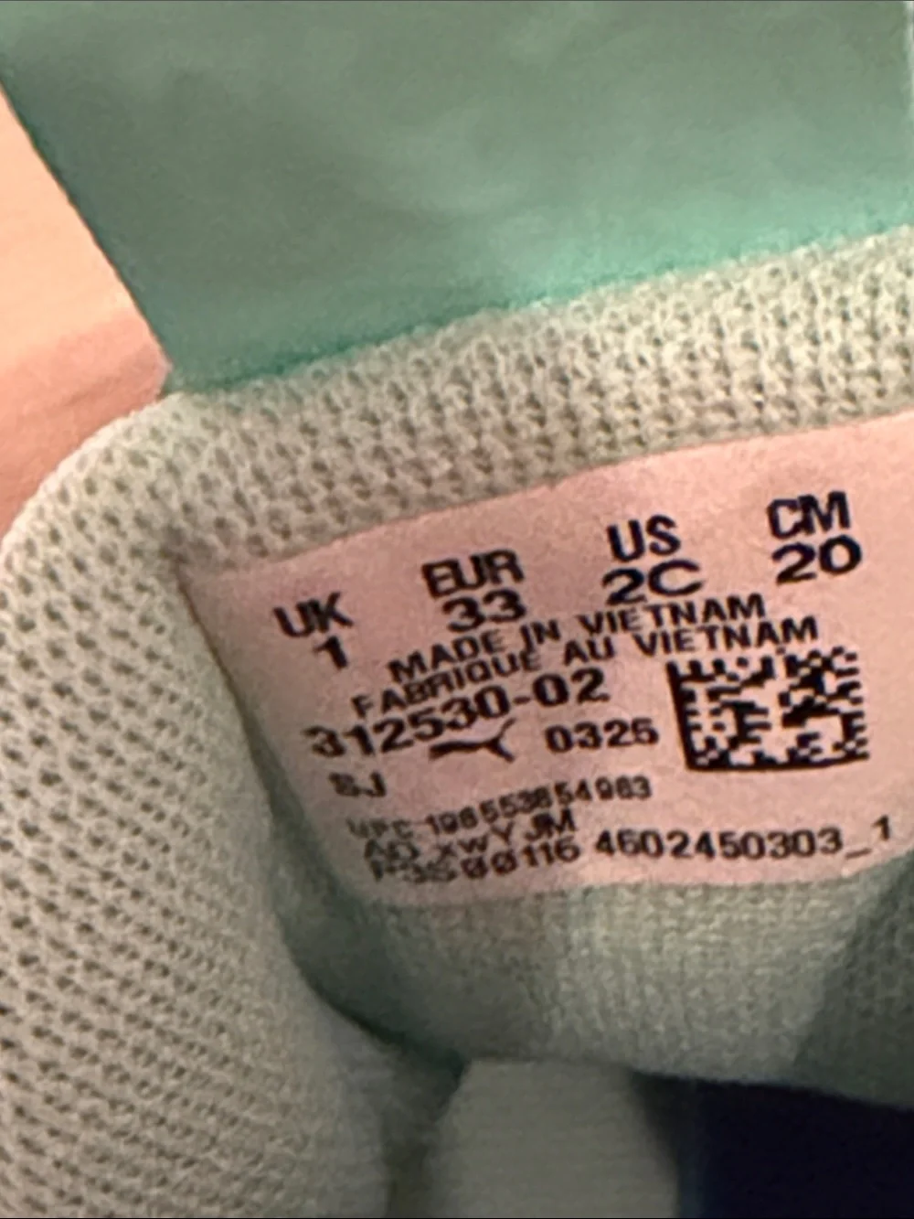 Puma Kids Blue and Teal Lightweight Sneakers